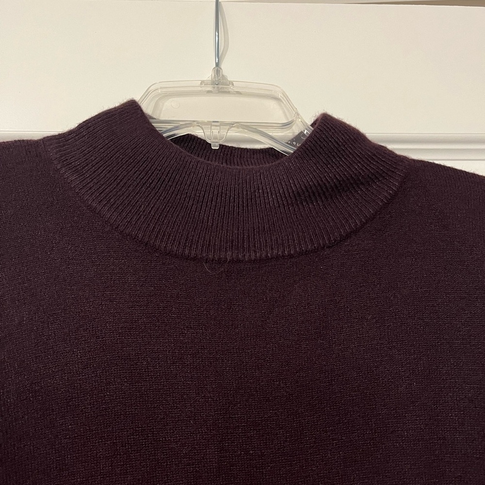 Purple Mockneck Dress Barn Sweater, Size XL